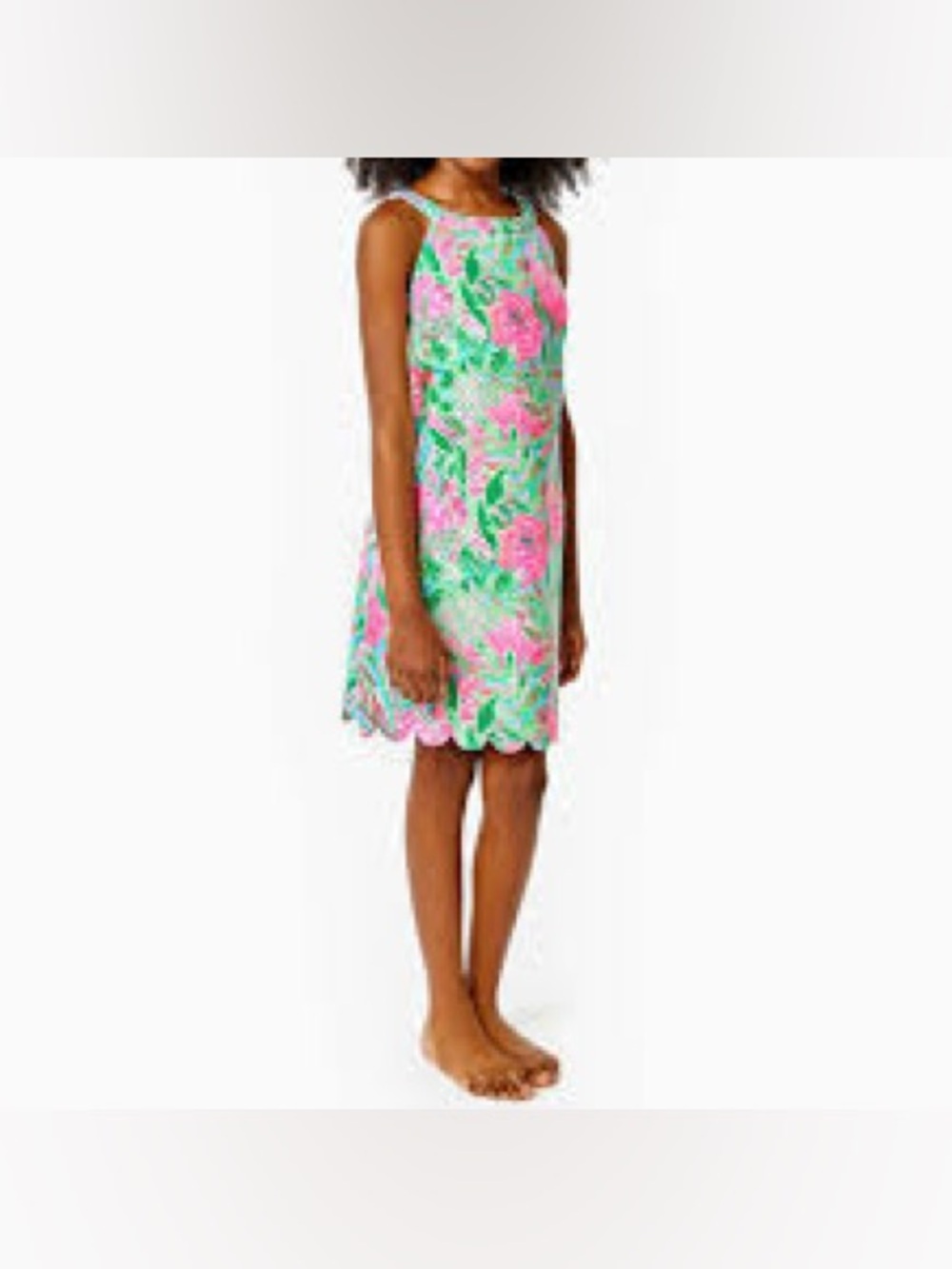 Lilly Pulitzer Girls Sophelia Shift Dress Totally Blossom floral print Size 10‎